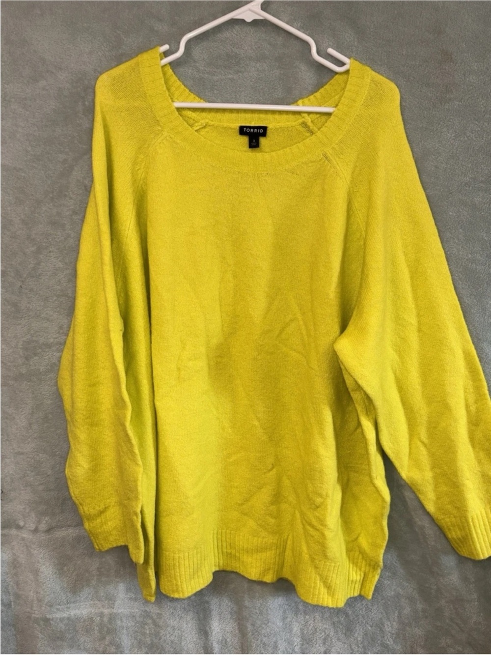 torrid Bright Lemon Scoop Neck Sweater